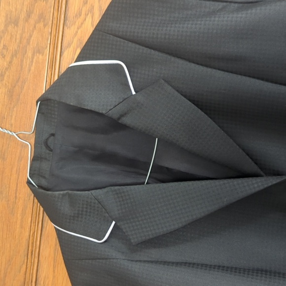 Glamourous Threads Custom English Hunt Coat Equestrian Black & White Pinstripe - Picture 3 of 12